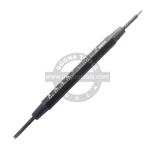 SPRING BAR REMOVER BLACK WITH MM & INCHES SCALE