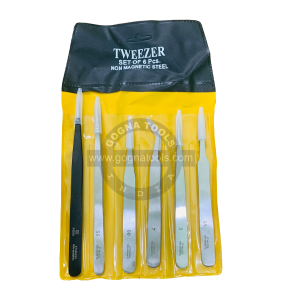 Non Magnetic Tweezer Set Of 6 Pcs