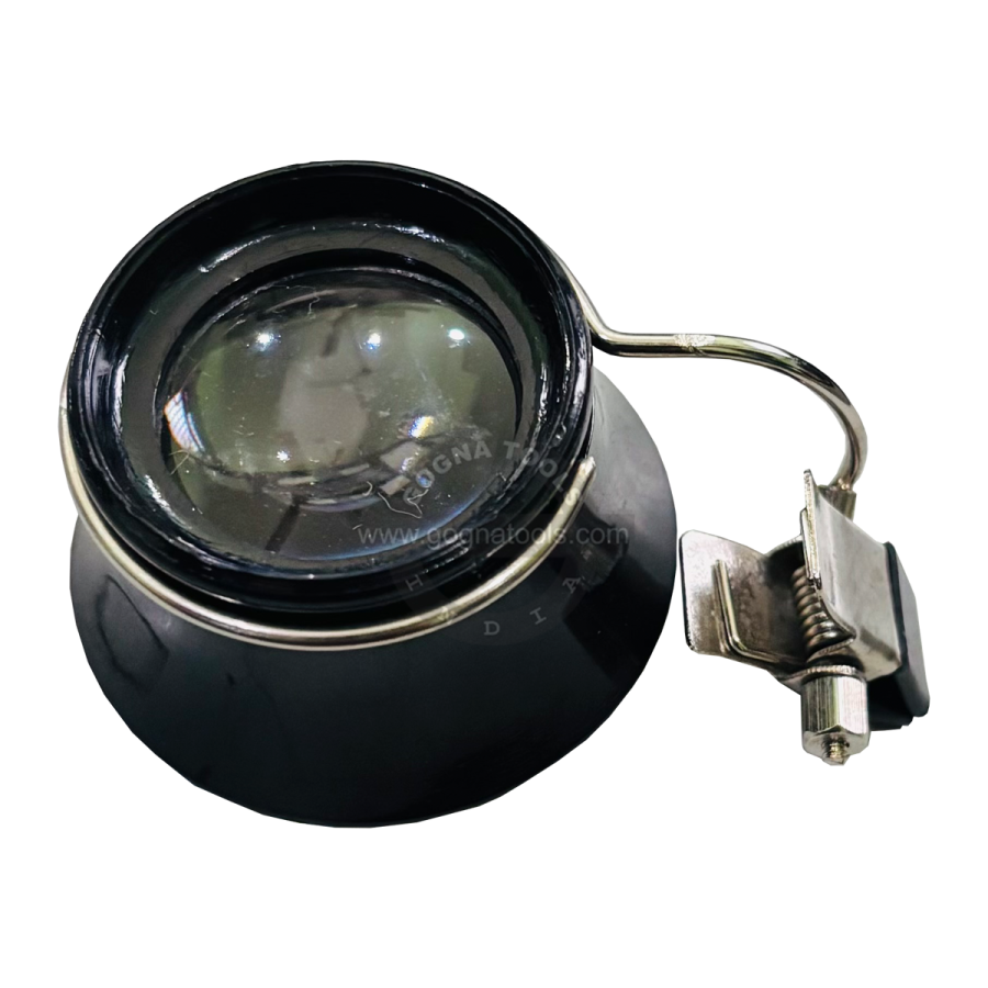 Watchmaker's Eye Glass Plastic For Spectacles with Clip