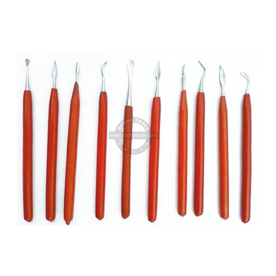 Wax Carver Set Of 10 Pcs - Pvc Grip