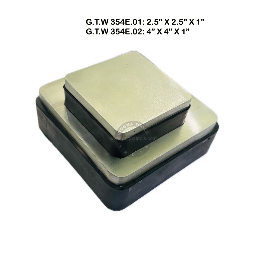 Steel Bench Block Fixed On Rubber Base (Double Sided)