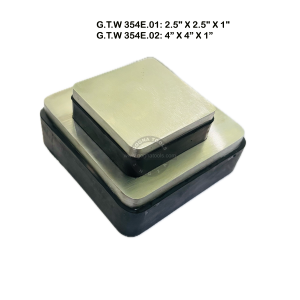 Steel Bench Block Fixed On Rubber Base (Double Sided)