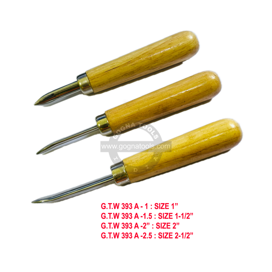 BURNISHER CURVED WOODEN HANDLE