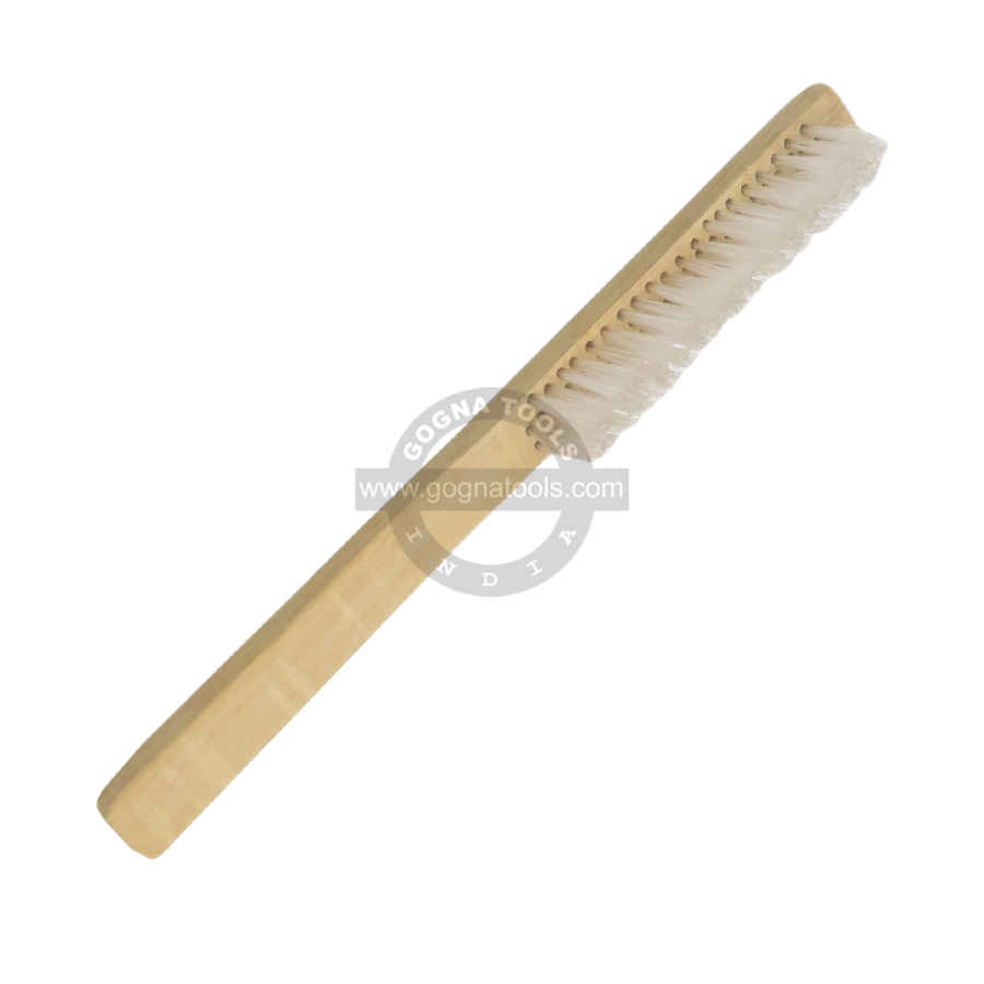 Brush Nylon Bristle 4 Rows, 6 Rows Wooden Handle