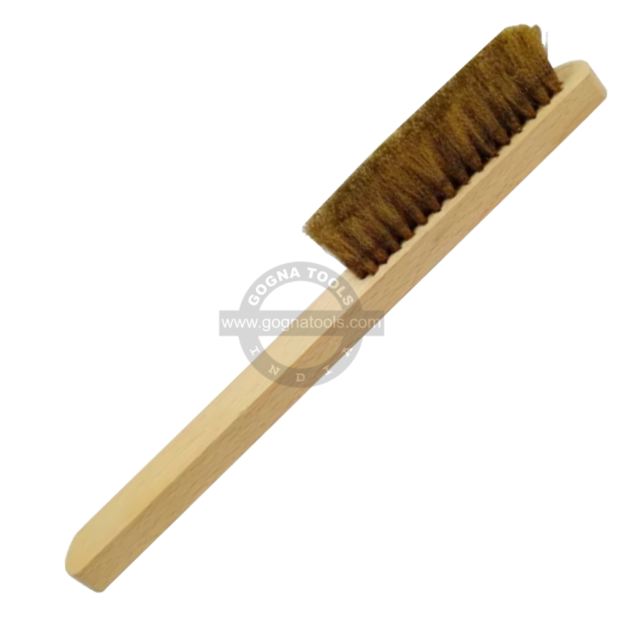 Brush Brass Bristle 3 Rows, 4 Rows, 5 Rows Wooden Handle