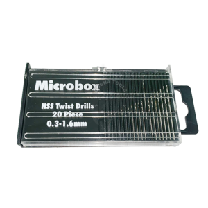 HSS Micro Twist Drill Bit, 0.3mm-1.6mm (Set of 20 Pcs)