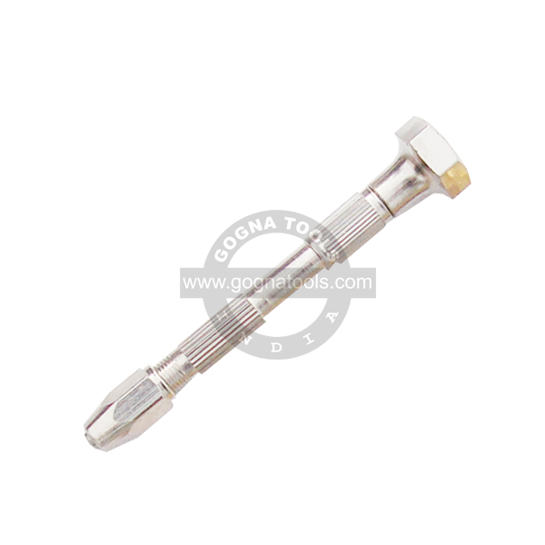 Pin Tong Nickeled, Swivel Type , Straight Knurled (2 Reversible Collets)