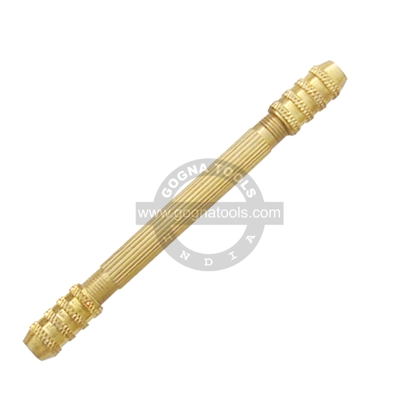 Pin Tong Gold Colored with 2 Reversible Collets 10cm (Four Mouth)