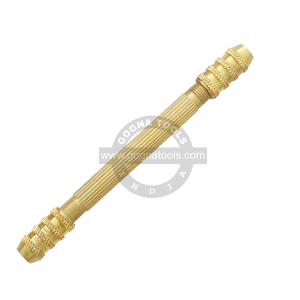 Pin Tong Gold Colored with 2 Reversible Collets 10cm (Four Mouth)