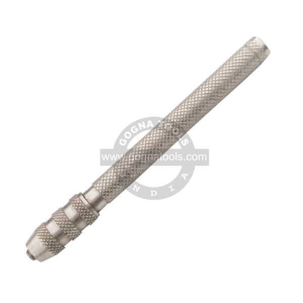 Pin vice Cross Knurled Nut Single Mouth
