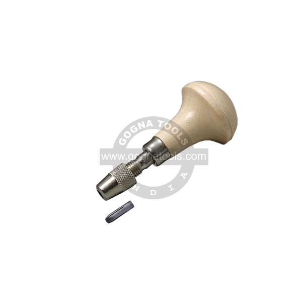 Pin Vice Brass with Wood Handle