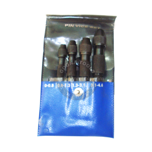 Pin Vice Set Of 4 Pcs, Black Oxidised