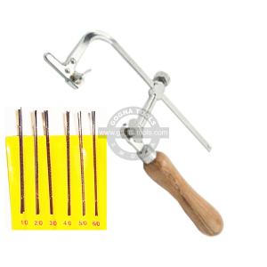SAW FRAME ADJUSTABLE OSCAR TYPE WITH SAW BLADES 1/0 To 6/0 (144 PCS)