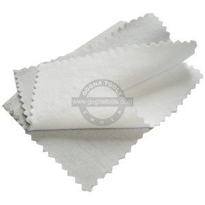 Treated Polishing Cloth Grey/White