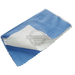 Treated Polishing Cloth Blue/White