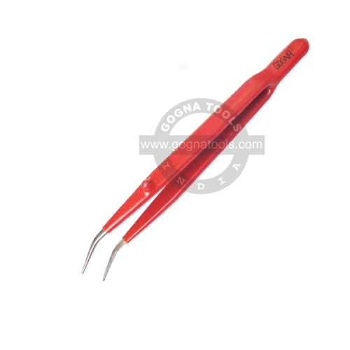Insulated Tweezer With Pin Curved