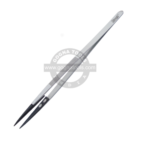 Tweezer With Plastic Tip, 160 MM