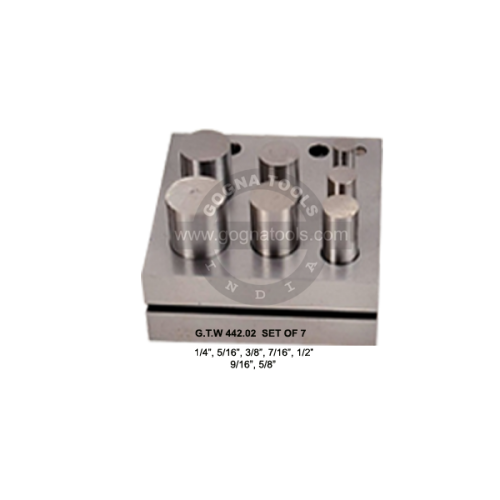 Disc Cutter Set Of 7 Pcs - 1/4" To 5/8"