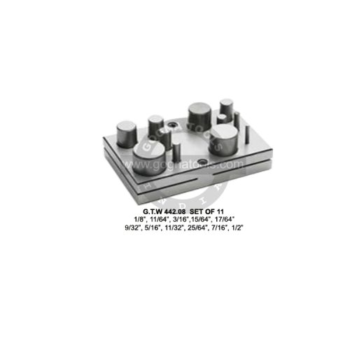 Disc Cutter Set Of 11 Pcs - 1/8" To 1/2"