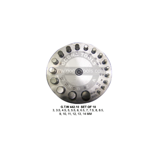 Disc Cutter Set Of 18 Pcs - 3 To 14 MM