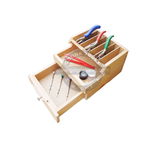 Plier Rack Wooden With Drawer Only