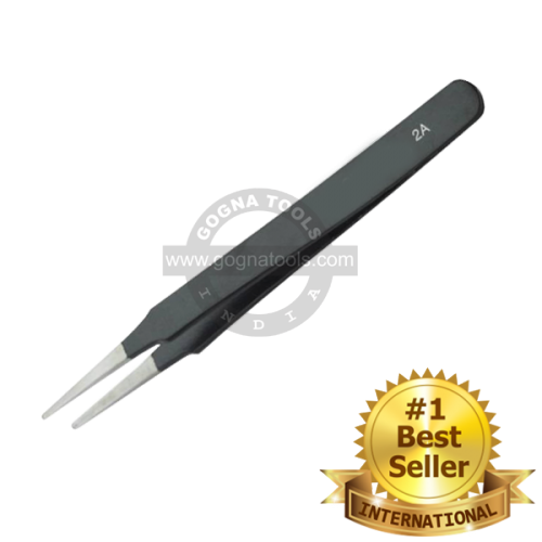 ESD Epoxy Coated Tweezer No. 2A