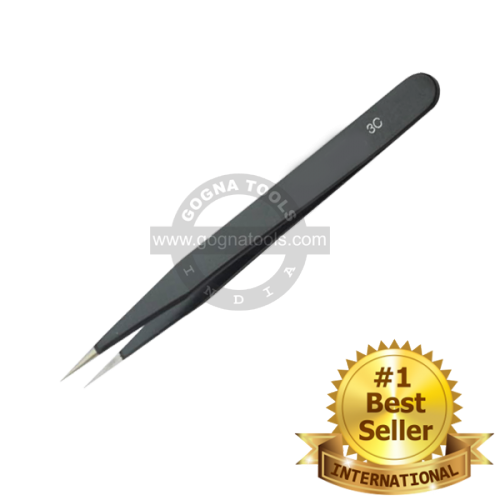 ESD Epoxy Coated Tweezer No. 3C