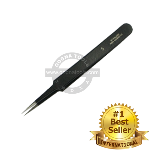 ESD Epoxy Coated Tweezer No. 5