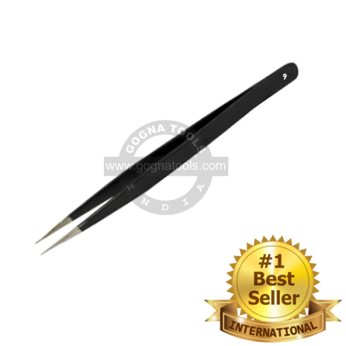 ESD Epoxy Coated Tweezer No. 9