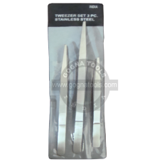 Tweezer Set Of 3 Pcs - 8", 10", 12"