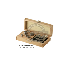 Disc Cutter Set Of 5 Pcs In Wooden Box - 1/2" To 1"