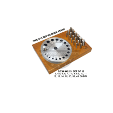 Disc Cutter Set Of 18 Pcs In Wooden Stand - 3 To 50 MM