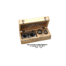 Disc Cutter Set Of 2 Pcs In Wooden Box - 1-3/4", 1-3/8"