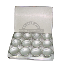 Aluminium Box With 12 Aluminium Clear Top Of Size 33 MM