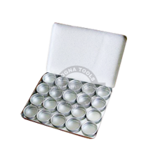 Aluminium Box With 15 Aluminium Clear Top Of Size 37 MM