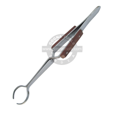 Tweezer X-Lock Fiber Grip Curved 6-1/2" - Round Shape