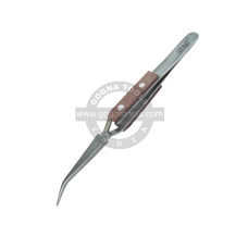 Tweezer X-Lock Fiber Grip Curved 4-3/4" - Mini