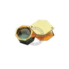 Eye Loupe Triplet 10x Hexagonal 18 MM Golden