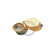 Eye Loupe Triplet 10x Round 21 MM Golden