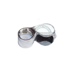 Eye Loupe Triplet 10x Round 21 MM 'D' Cut Chrome
