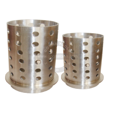 Perforated Casting Flask With Flange 2-1/2" X 4"