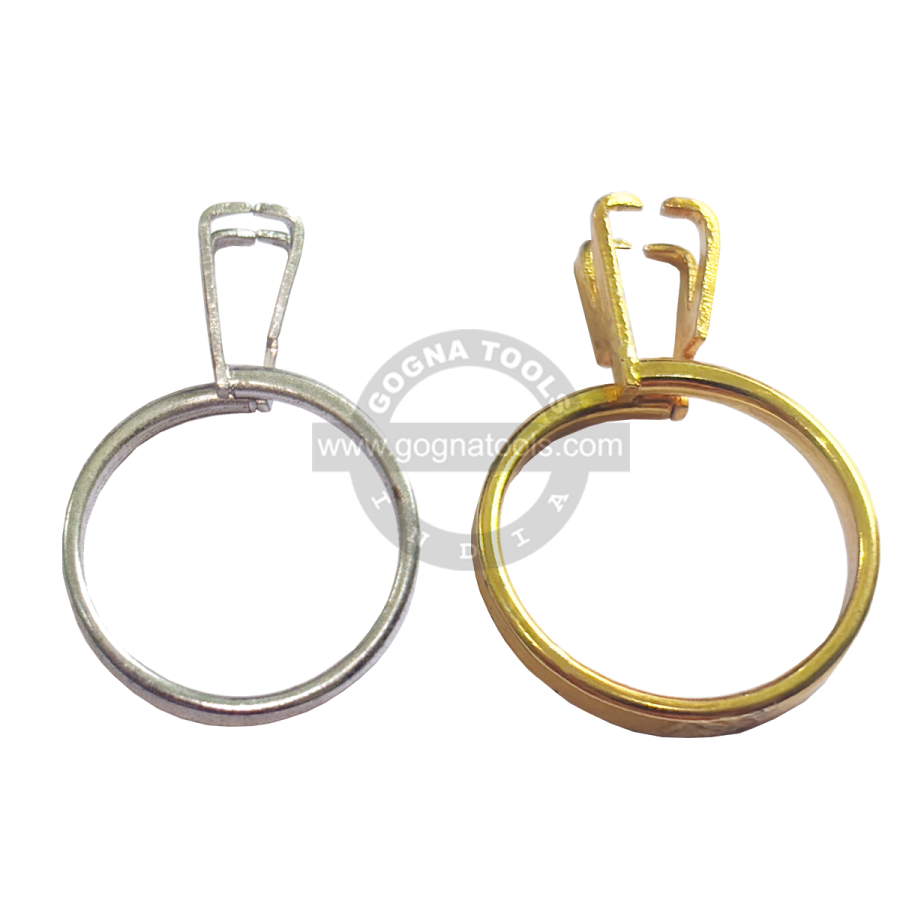 Diamond Holder Ring Type (Silver, Golden Colour)