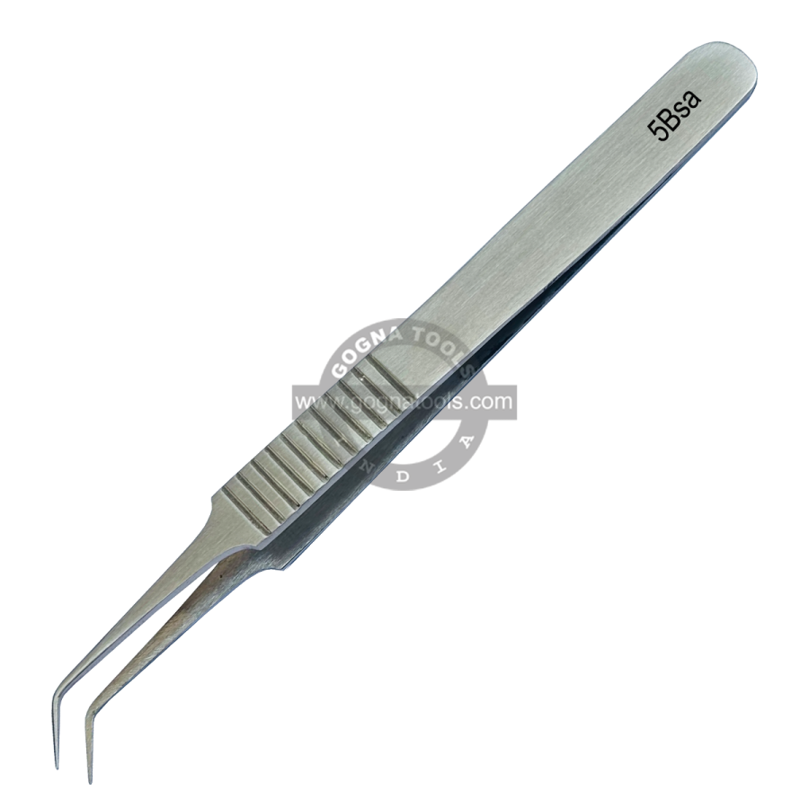 Tweezer 5Bsa Serrated Grip