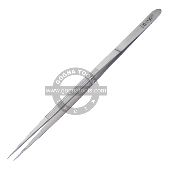 Diamond Tweezer Vertical Lines with Step (Long Lines) - Rubin Type