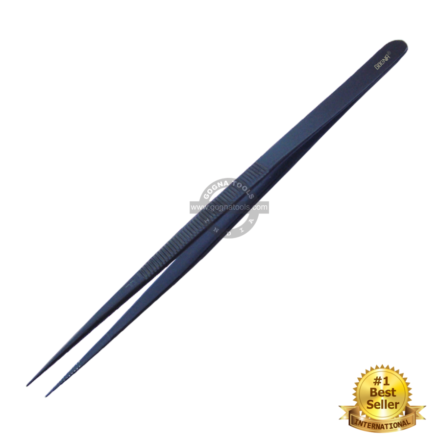 Diamond Tweezer German Type - Black Epoxy Coated
