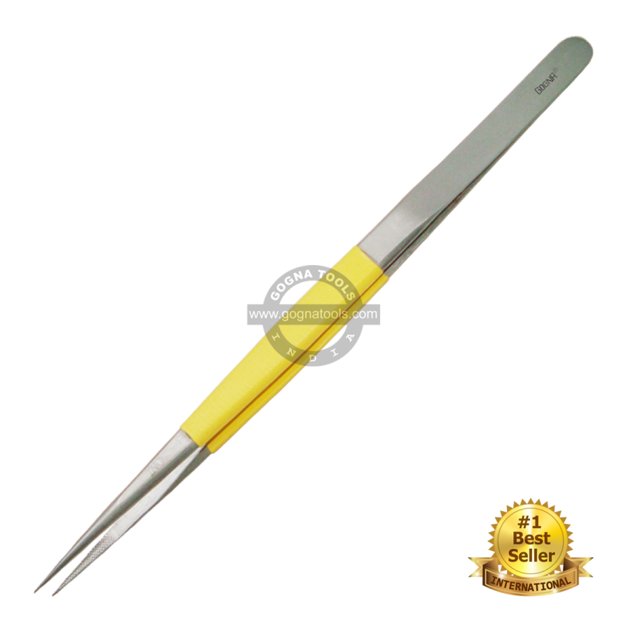 Diamond Tweezer Inox - Rubber Grip (European Quality) XF, F, F1, M, M1, L, L1