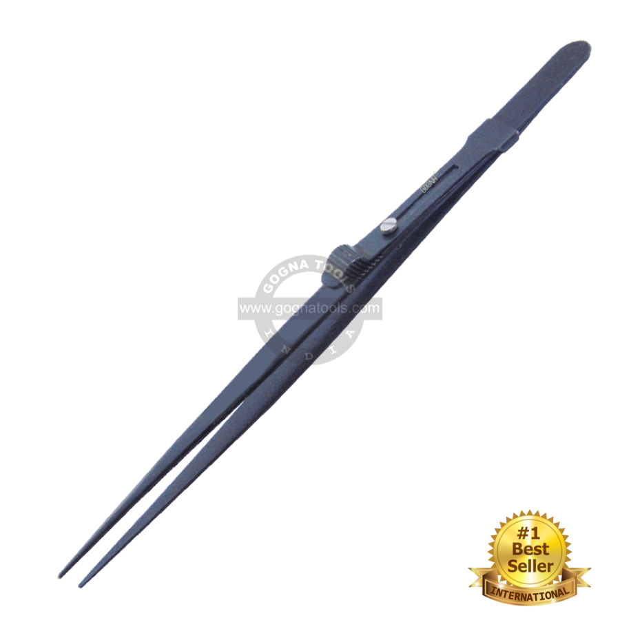 Diamond Tweezer Side Lock - Black Epoxy Coated