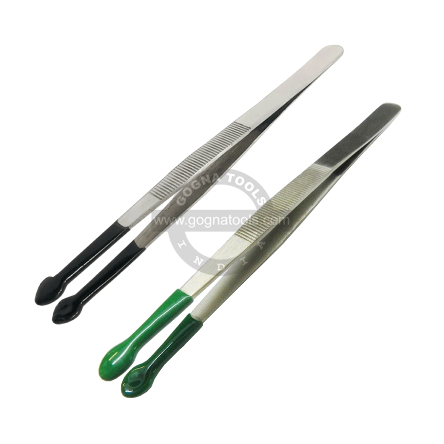 Pearl Holding Tweezer - PVC Coated Tip