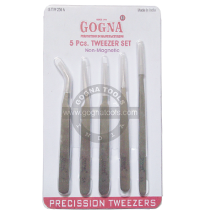 Non Magnetic Tweezer Set Of 5 Pcs