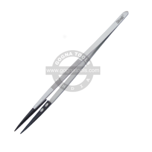 Tweezer With Plastic Tip, 160 MM
